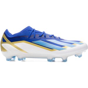 Adidas - Bota de fútbol X Crazyfast Elite FG Messi, Unisex, Lucid Blue-Blue Burst-Ftwr White, 8,5 UK