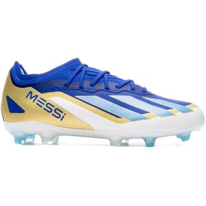 Adidas - Bota de fútbol X Crazyfast Elite FG Messi Niño, Unisex, Lucid Blue-Blue Burst-Ftwr White, 5,5 UK