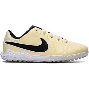 Nike - Bota de fútbol Tiempo Legend 10 Academy Turf Niño, Unisex, Lemonade-Black-Mtlc Gold Coin, 3Y