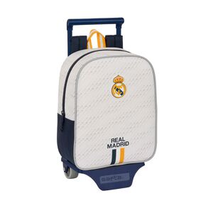 Safta - Mochila +Carro Real Madrid 1ª Equipación 23/24, Unisex, Blanco