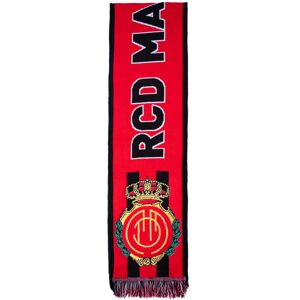 RCDM - Bufanda RCD Mallorca Classic, Unisex, Rojo-Negro