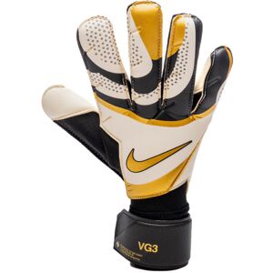 Nike - Guantes de portero Vapor Grip3, Unisex, Black-White-Metallic gold coin, 7