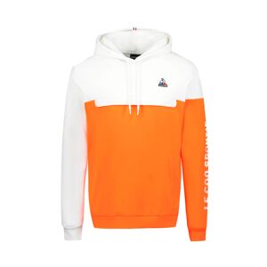 Le coq sportif - Sudadera Saison 2 Hoody N°1, Hombre, Scarlet Ibis-New Optical White, S