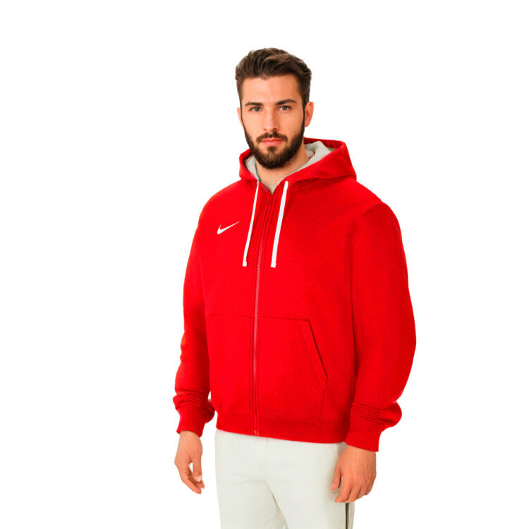 Nike - Chaqueta con capucha Park 20 Fleece, Hombre, University Red-White, S