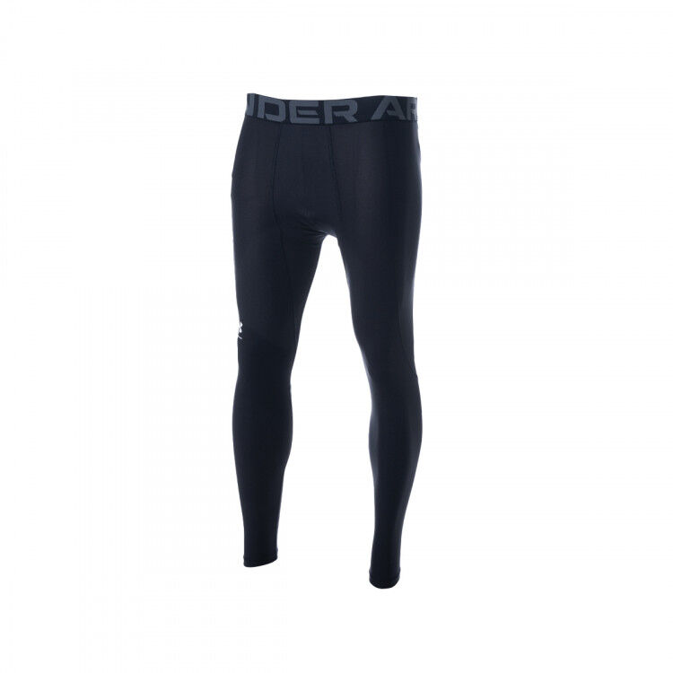 Under Armour - Malla HeatGear Armour, Hombre, Black-White, S