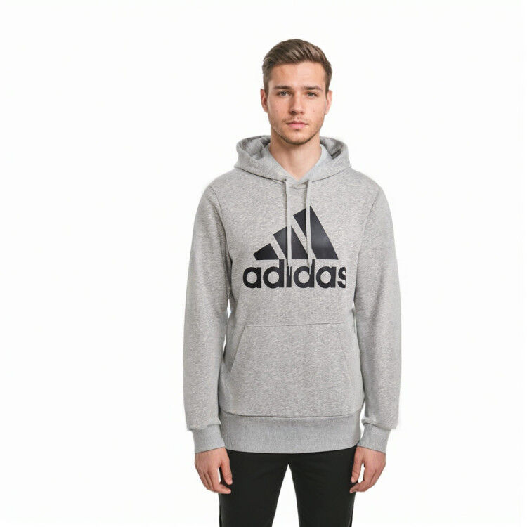 Adidas - Sudadera Big Logo, Hombre, Grey, L