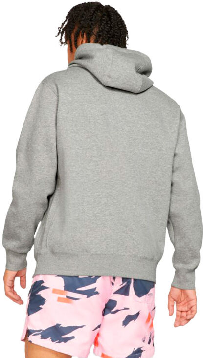 Nike - Sudadera Sportswear Club Hoodie, Hombre, Grey Heather-Matte Silver-White, XL