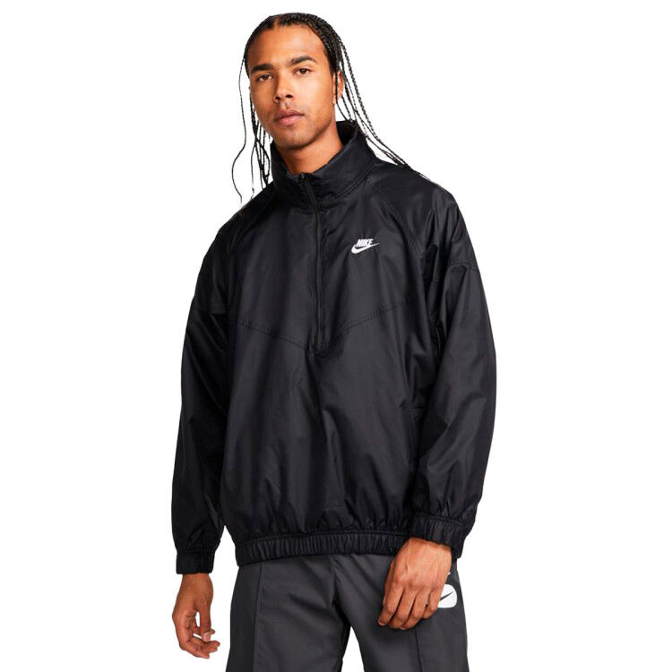 Nike - Chaqueta Windrunner, Hombre, Black-White, L