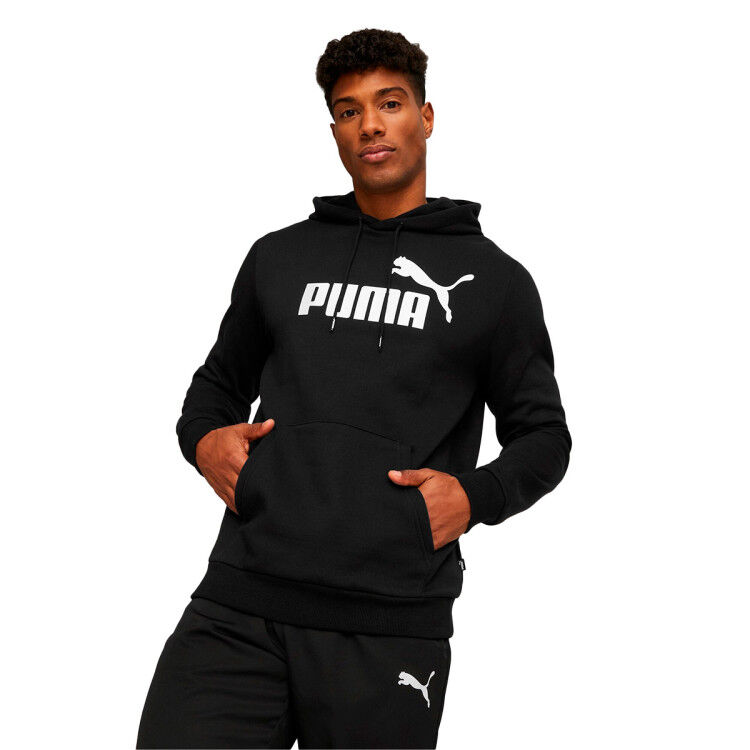 Puma - Sudadera Essentials Big Logo, Hombre, Black, L