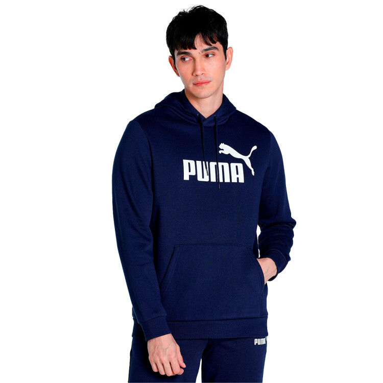 Puma - Sudadera Essentials Big Logo, Hombre, Peacoat, S