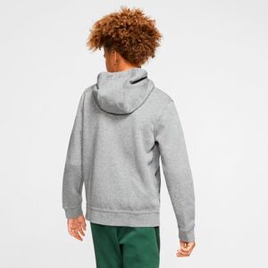 Nike - Chaqueta Sporstwear Hoodie Club Niño, Unisex, Carbon Heather-Smoke Grey-White, L