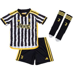 Adidas - Conjunto Juventus FC Primera Equipación 2023-2024 Niño, Unisex, Black-White, 104 cm