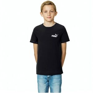 Puma - Camiseta Essentials Small Logo Niño, Unisex, Black, 140 cm