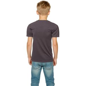 Champion - Camiseta American Tape Niño, Unisex, Gris Oscuro, M