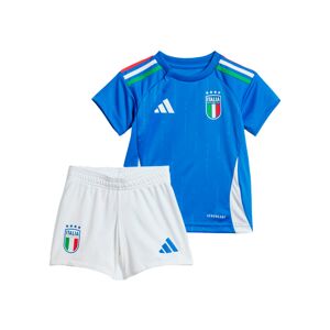 Adidas - Conjunto Italia Primera Equipación Eurocopa 2024 Bebé, Unisex, Blue-White, 86 cm