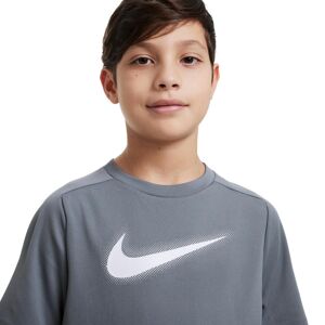 Nike - Camiseta Dri-Fit Multi Niño, Unisex, Smoke Grey-WHite, M