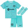 Nike - Conjunto FC Barcelona Tercera Equipación 2023-2024 Bebé, Unisex, Light Aqua-Royal Blue-University Red-Black, 12-18 meses