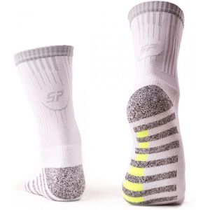 SP Fútbol - Calcetines Grip (1 Par), Unisex, Blanco, 36-40