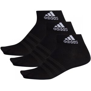 Adidas - Calcetines Light Ankle (3 Pares), Unisex, Black, L