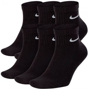 Nike - Calcetines Everyday Cushioned Ankle (6 Pares), Unisex, Black, XL