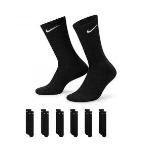 Nike - Calcetines Training Crew (6 Pares), Unisex, Black-White, S