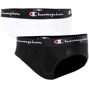 Champion - Calzón 2 Pack Brief, Hombre, White, XL