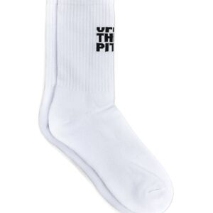 Off The Pitch - Calcetines Block Logo (1 Par), Hombre, White, 39-42