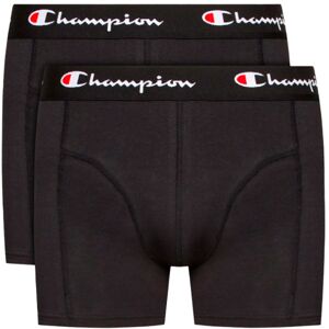 Champion - Calzón 2 Pack Boxer, Hombre, Black, M