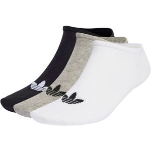 Adidas - Calcetines Trefoil Liner (3 Pares), Hombre, Blanco-Brgrin-Negro, M