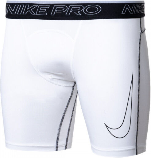 Nike - Malla Corta Pro Dri-Fit, Hombre, White-Black, XL