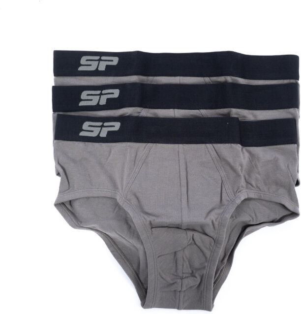 SP Fútbol - Slip Valor (Pack 3 units), Hombre, Grey, M