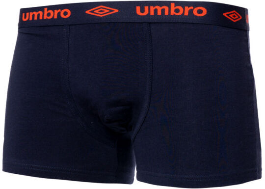 Umbro - Calzón Boxer Cotton, Hombre, Navy - Dark Orange, L