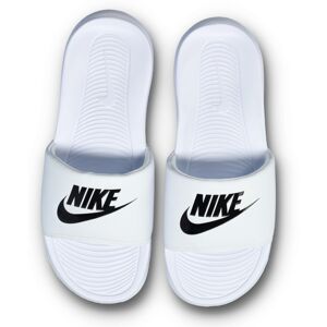 Nike - Chanclas Victori One Slide, Unisex, White-Black, 8 USA Nike - Chanclas Victori One Slide, Unisex, White-Black, 8 USA