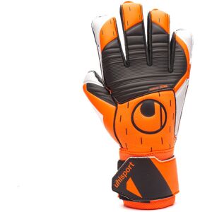 Uhlsport - Guantes de portero Soft Resist, Unisex, Fluor orange-White-Black, 9