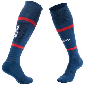 Soka - Medias SD Huesca Primera Equipación 2023-2024, Unisex, Blue-Red-Light Blue, 36-40