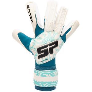 SP Fútbol - Guantes de portero Valor Élite, Unisex, White-Mint, 8,5