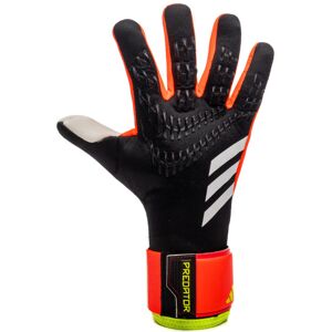 Adidas - Guantes de portero Predator League, Unisex, Black-Solar red-Solar yellow, 10