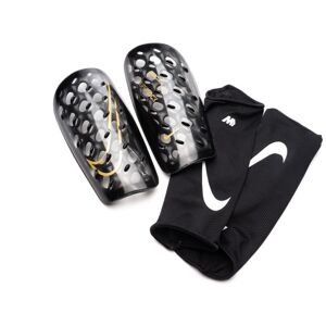 Nike - Espinillera Mercurial Flylite Superlock, Unisex, Black-Black-Metallic gold coin, L