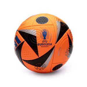 Adidas - Balón Oficial Hi Vision Euro24, Unisex, Solar orange-Black-Glory blue, 5