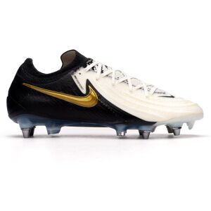 Nike - Bota de fútbol Phantom GX II Elite SG-Pro, Unisex, White-Metallic Gold, 7,5 USA