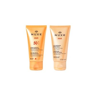 Pack regalo crema facial solar SPF50 + leche after sun 50 + 50ml - Nuxe Pack regalo crema facial solar SPF50 + leche after sun 50 + 50ml - Nuxe