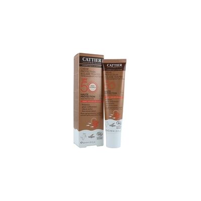 Crema Protección Solar con Color SPF50 40 ml - Cattier Crema Protección Solar con Color SPF50 40 ml - Cattier