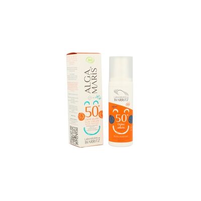 Crema solar niños SPF50+ Alga Maris Bio 100 ml de crema - Laboratoires de Biarritz Crema solar niños SPF50+ Alga Maris Bio 100 ml de crema - Laboratoires de Biarritz