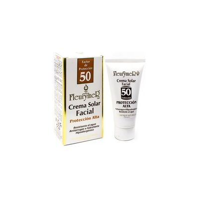 Crema solar facial SPF 50+ 80 ml de crema - Fleurymer Crema solar facial SPF 50+ 80 ml de crema - Fleurymer
