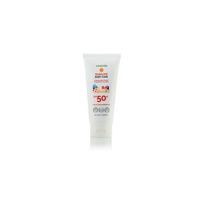 Crema Solar Infantil Babycare SPF 50+ con Filtros Minerales 100 ml de crema - Viventie Crema Solar Infantil Babycare SPF 50+ con Filtros Minerales 100 ml de crema - Viventie