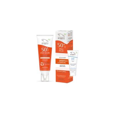 Spray solar cara y cuerpo SPF50 + Aftersun Gratis 150 ml + 30 ml - Laboratoires de Biarritz Spray solar cara y cuerpo SPF50 + Aftersun Gratis 150 ml + 30 ml - Laboratoires de Biarritz