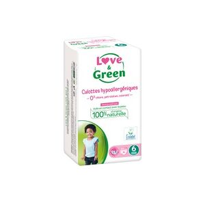 Pañales Culottes Hipoalergénico T6 16 unidades - Love & Green Pañales Culottes Hipoalergénico T6 16 unidades - Love & Green