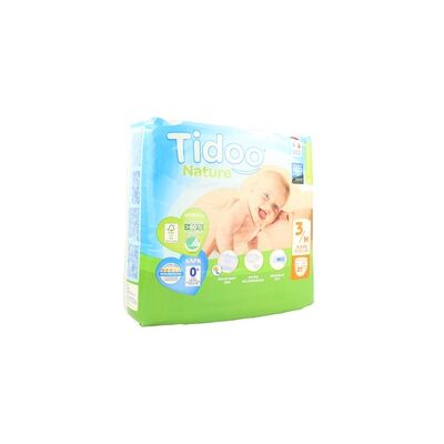 Pañales Talla 3 Media (4/9 kg) 27 unidades Tidoo Pañales Talla 3 Media (4/9 kg) 27 unidades Tidoo