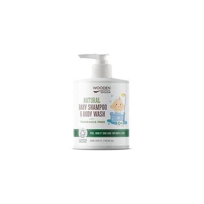 WoodenSpoon Champú Natural y Gel de Ducha Sin Fragancia 300ml - Higiene Infantil WoodenSpoon Champú Natural y Gel de Ducha Sin Fragancia 300ml - Higiene Infantil