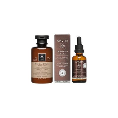 Pack Aceite capilar para cabello con caspa + Champú caspa seca Regalo 1 unidad - Apivita Pack Aceite capilar para cabello con caspa + Champú caspa seca Regalo 1 unidad - Apivita